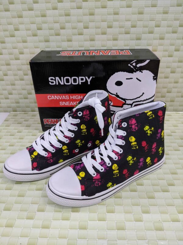 未使用　SNOOPY スヌーピー　CANVAS HIGH CUT SNEAKER／ハイカットスニーカー　買取致しました!!　 - リサイクルマートは現在冷蔵庫の買取、家具の買取強化中です！お気軽にお問い合わせください。