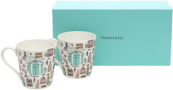 【Tiffany 5TH アニバーサリー アベニュー マグカップ セット ティファニー 洋食器 ギフト品】をお買取致しました!！！ - リサイクルマートは現在冷蔵庫の買取、家具の買取強化中です！お気軽にお問い合わせください。