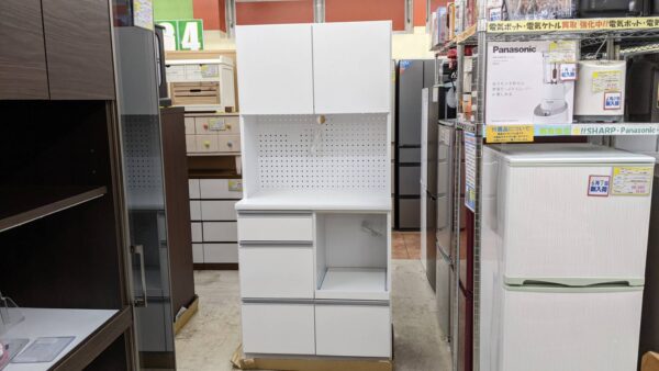 【三友ファニチャー 2面レンジボード キッチン家具・食器棚】お買取り致しました!★福岡市 城南区 リサイクルショップ リサイクルマート片江店★ - リサイクルマートは現在冷蔵庫の買取、家具の買取強化中です！お気軽にお問い合わせください。