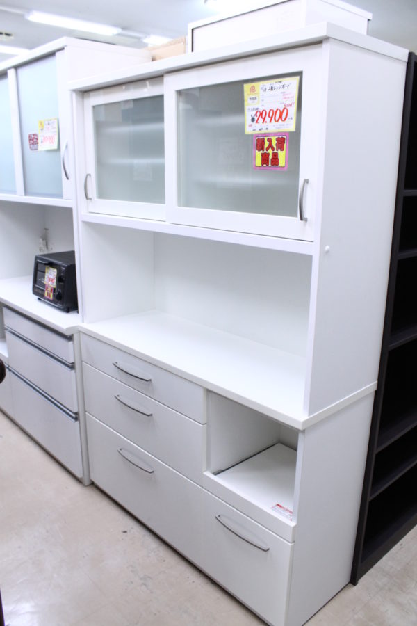 【NITORI ニトリ 2面レンジボード 食器棚 幅120☓奥行き40cm☓高さ180cm】を買取させて頂きました！ - リサイクルマートは現在冷蔵庫の買取、家具の買取強化中です！お気軽にお問い合わせください。