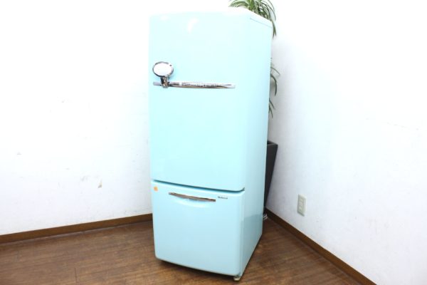 (大野城市)National ナショナル WiLL ウィル FRIDGE mini 2ドア冷凍冷蔵庫 ターコイズブルー 162L - リサイクルマートは現在冷蔵庫の買取、家具の買取強化中です！お気軽にお問い合わせください。