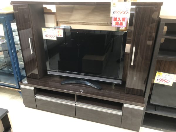 ニトリ NITORI リビングボード テレビボード 50型対応 ダークブラウン をお買取りさせて頂きました!! - リサイクルマートは現在冷蔵庫の買取、家具の買取強化中です！お気軽にお問い合わせください。