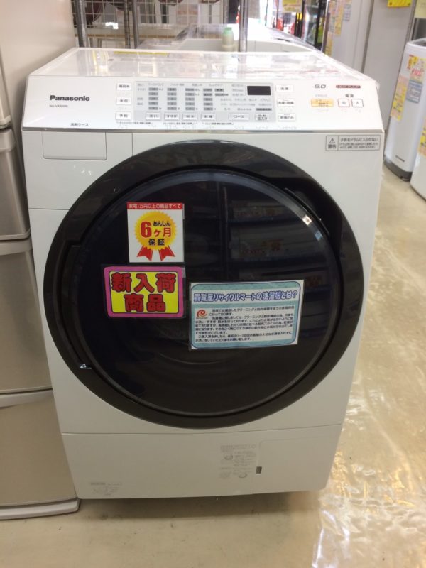 大きなドラム式洗濯機です！！！【Panasonic/パナソニック　9.0ｋｇドラム式洗濯機　2015年式　NA-VX3600L】を買取致しました。 - リサイクルマートは現在冷蔵庫の買取、家具の買取強化中です！お気軽にお問い合わせください。