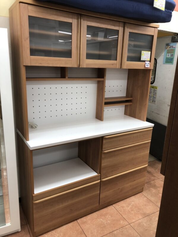 【🌟おすすめ品🌟 大川家具 3面レンジボード 140cm幅 ナチュラルスタイル】をお買取りさせて頂きました!! - リサイクルマートは現在冷蔵庫の買取、家具の買取強化中です！お気軽にお問い合わせください。