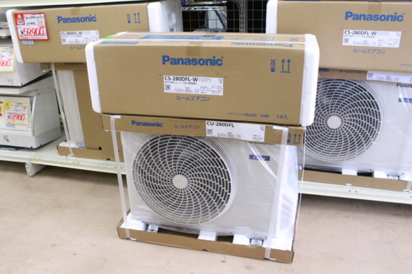 【新品 Panasonic パナソニック 2.8kw ルームエアコン Eolia エオリア CS-280DFL 】をお買取りさせて頂きました！ - リサイクルマートは現在冷蔵庫の買取、家具の買取強化中です！お気軽にお問い合わせください。